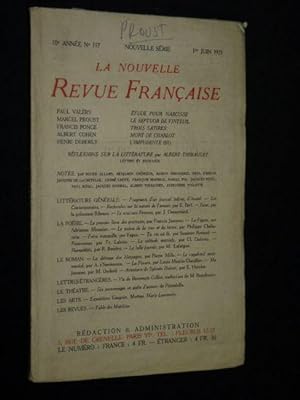 La nouvelle revue française N°117 de la dixième année
