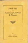 POEMS OF THE AMERICAN COWBOYS & NATURE