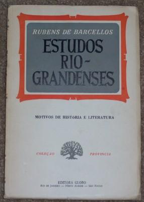 Estudos Rio-Grandenses: Motivos de Historia e Literatura