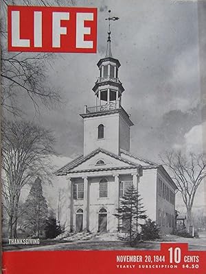 Life Magazine November 20, 1944 - Cover: Thanksgiving