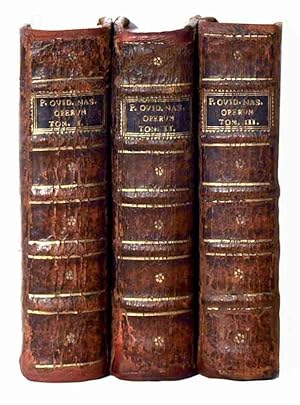 P. Ovidii Nasonis Opera Omnia, in Tres Tomos Divifa, Cum Integris N. Heinsii, D.F. (In 3 Volumes)