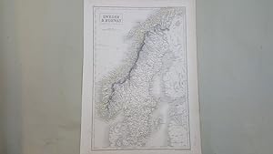 Map of Sweden & Norway [ taken from Black's General Atlas ]