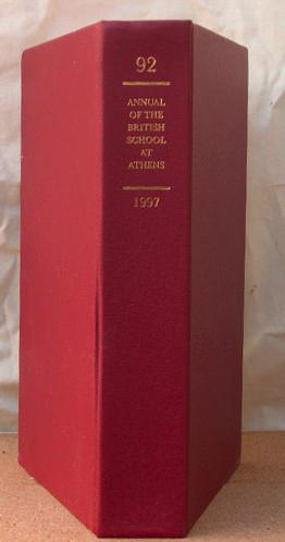 The Annual of the British School at Athens No 92 1997