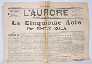 Le Cinquiéme Acte [in l'Aurore, no. 694, 12 sept. 1899].