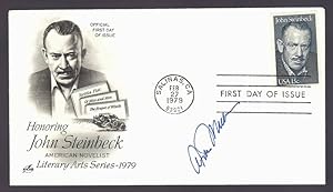First Day Cover in the Literary Arts 1979 Series. Signed by Arthur Miller in Tribute