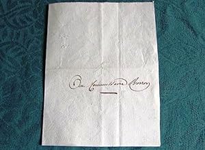 Lettre Autographe Signée de Corse du Sieur Benedetti en 1803.