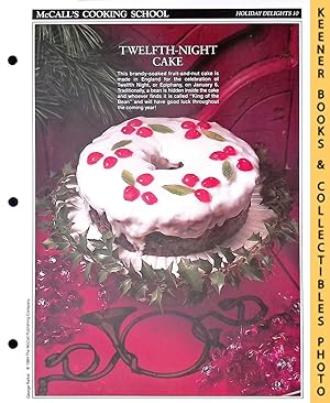 McCall's Cooking School Recipe Card: Holiday Delights 10 - Christmas Cake : Replacement McCall's ...