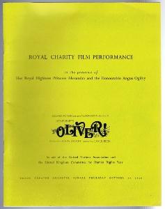Oliver! Royal Charity Film Performance: Odeon Leicester Square October 24 1968