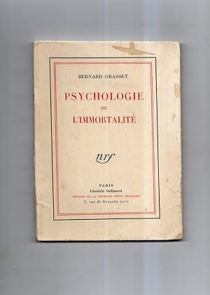 PSYCHOLOGIE DE L'IMMORTALITE.