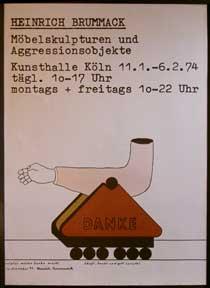 Heinrich Brummack, Möbelskulpturen und Aggressionsobjekte.