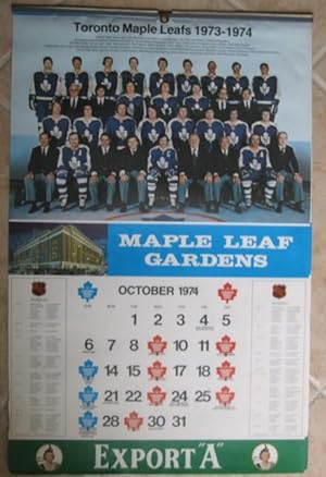 Toronto Maple Leafs 1973 / 1974 ( Calendar 1974 - 1975 ) (Export "A")