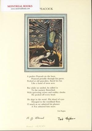 Peacock (Broadside Print) -- from The Cat and the Cuckoo