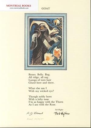 Goat (Broadside Print) -- from The Cat and the Cuckoo