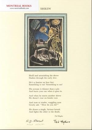 Shrew (Broadside Print) -- from The Cat and the Cuckoo