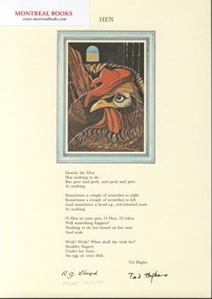 Hen (Broadside Print) -- from The Cat and the Cuckoo