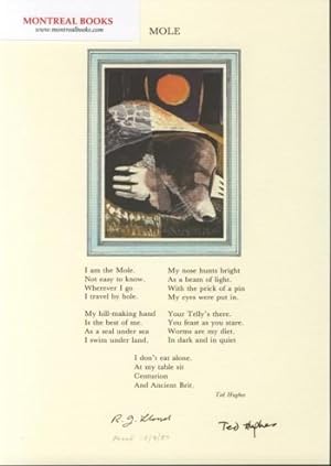 Mole (Broadside Print) -- from The Cat and the Cuckoo