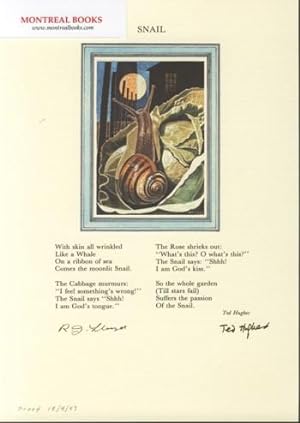 Snail (Broadside Print) -- from The Cat and the Cuckoo