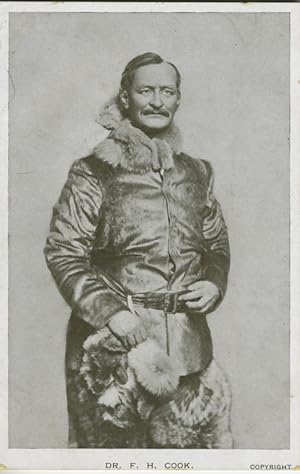 Portrait of Cook in sealskins