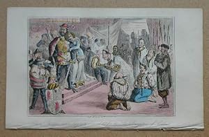 Queen Philippa interceding with Edward III for the Six Burgesses of Calais.