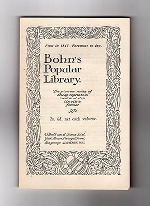 Bohn's Popular Library [advertising ephemera]