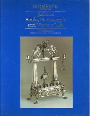 JUDAICA: BOOKS, MANUSCRIPTS AND WORKS OF ART (May 24, 1987)