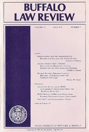 Buffalo Law Review (Volume 39, Number 3)