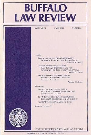 Buffalo Law Review (Volume 39, Number 3)