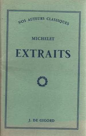 Michelet. extraits historiques