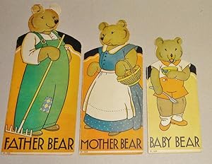 Father Bear, Mother Bear and Baby Bear : to Read and Color [Set of Three Bear Shaped Books]