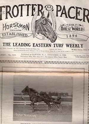 THE TROTTER & PACER: THE HORSEMAN AND SPIRIT OF THE TIMES/THE HORSE WORLD. December 16, 1920