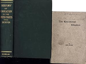 A History of Education in the United States, AND A SOFTCOVER BOOKLET, Contributions to Education ...