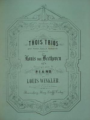 13 Beethoven-Bearbeitungen von Louis Winkler. Ausgaben für Klavier zu 2 Händen. Alle Stücke mit l...