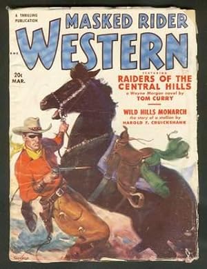 MASKED RIDER WESTERN, Pulp magazine. March, 1951. Raiders of the Central Hills