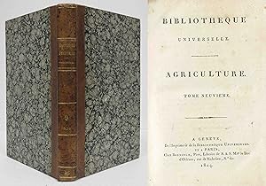 BIBLIOTHEQUE UNIVERSELLE Agriculture 1824 (Vol. 9, #1-12)