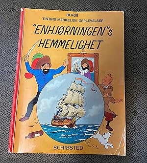 Tintin Book in Norwegian (Norway): Enhjorningen's Hemmelighet (The Secret of the Unicorn) Tintin ...