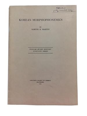 Korean Morphophonemics
