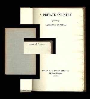A PRIVATE COUNTRY. Signed
