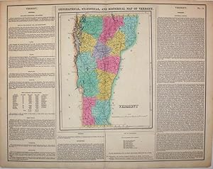Geographical, Statistical, and Historical Map of Vermont