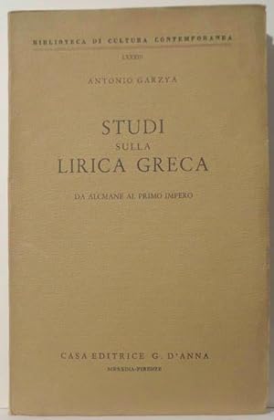 Studi sulla Lirica Greca - Da Alcamane al primo impero