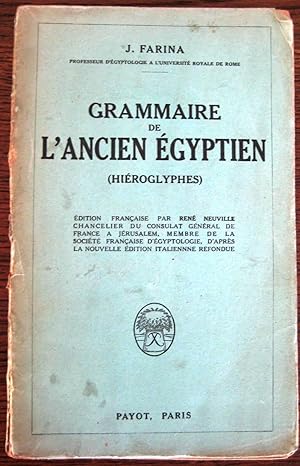 Grammaire de l'ancien Egyptien (Hiéroglyphes)