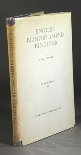 English blind-stamped bindings