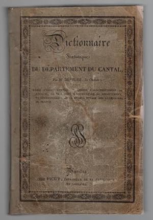 Dictionnaire statistique du département du Cantal.