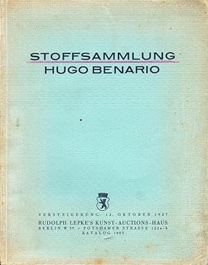 STOFFSAMMLUNG HUGO BENARIO / BERLIN