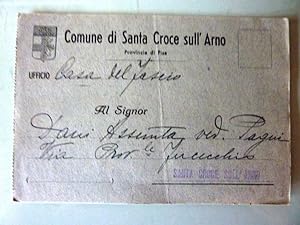 Cartolina Postale "COMUNE DI SANTA CROCE IN ARNO, Provincia di Pisa - Ufficio CASA DEL FASCIO 9 G...