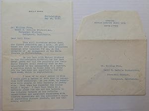 Typed Letter Signed to film pioneer William Pine