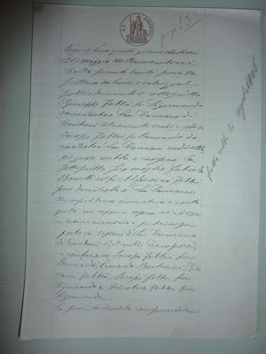 Documento "Atto Notarile - SCRITTURA PRIVATA Bagni di Lucca Agosto 1906"