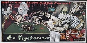 Go Vegetarian (SIGNED by Sue Coe: Limited Ed. Photo-Lithograph)