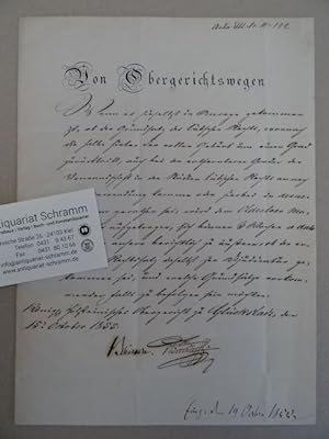 Hs. Brief an den Magistrat der Stadt Oldesloe vom Königl. Holsteinisches Obergericht zu Glückstad...