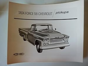 "1958 Chevrolet Truck Catalog Art - Model 3104 PICKUPS"