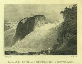 Fall of the Rhine at Schaffhausen in Switzerland.